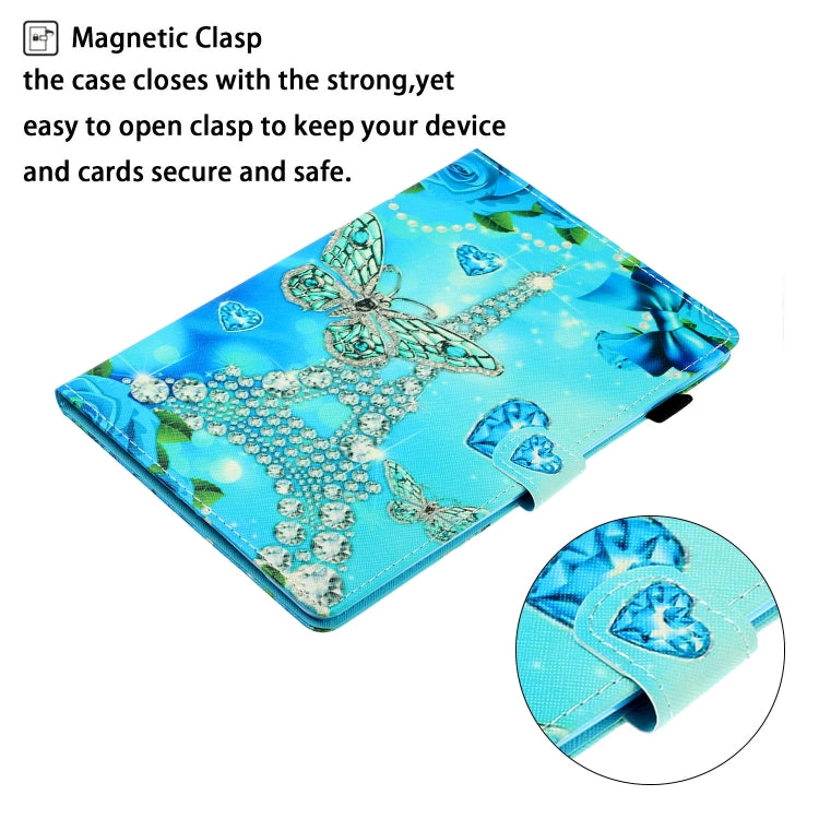 For iPad Pro 11 2024 Coloured Drawing Stitching Smart Leather Tablet Case(Butterfly Tower) - iPad Pro 11 2024 Cases by PMC TechLife | Online Shopping South Africa | PMC TechLife | Buy Now Pay Later Mobicred