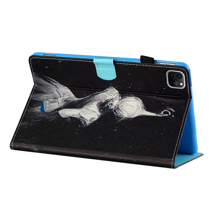 For iPad Pro 11 2024 Coloured Drawing Stitching Smart Leather Tablet Case(Girl) - iPad Pro 11 2024 Cases by PMC TechLife | Online Shopping South Africa | PMC TechLife | Buy Now Pay Later Mobicred