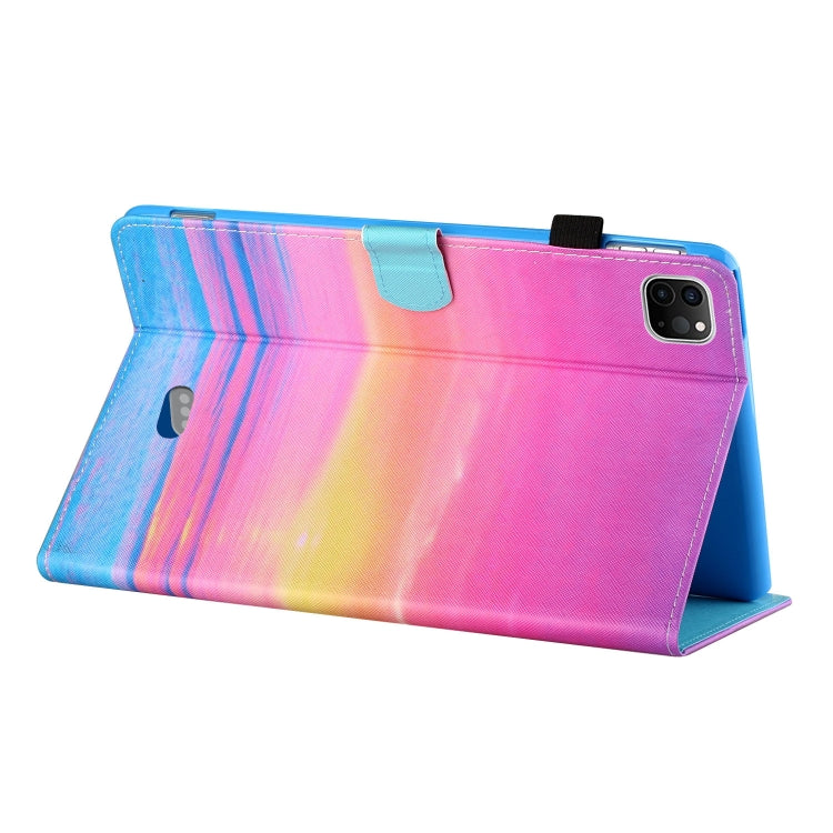 For iPad Pro 11 2024 Coloured Drawing Stitching Smart Leather Tablet Case(Sunset) - iPad Pro 11 2024 Cases by PMC TechLife | Online Shopping South Africa | PMC TechLife | Buy Now Pay Later Mobicred