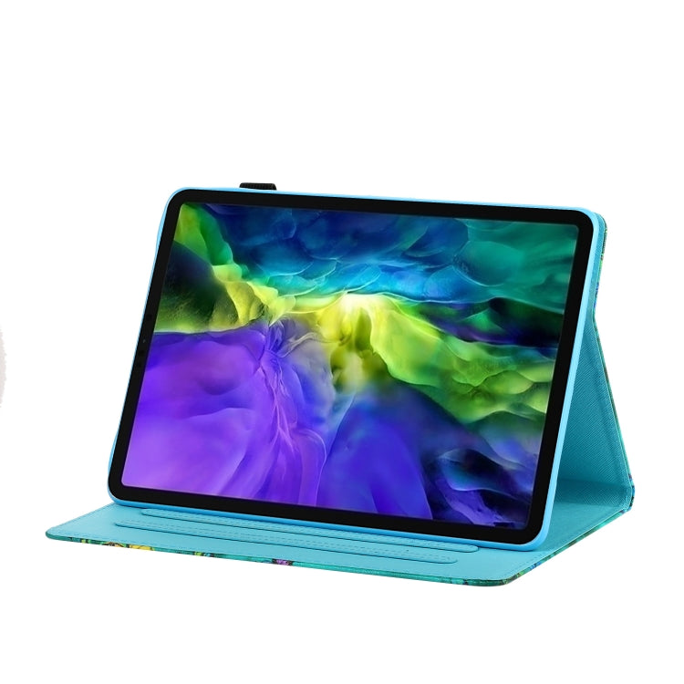 For iPad Pro 11 2024 Coloured Drawing Stitching Smart Leather Tablet Case(Elephant) - iPad Pro 11 2024 Cases by PMC TechLife | Online Shopping South Africa | PMC TechLife | Buy Now Pay Later Mobicred