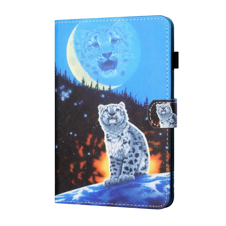 For iPad Pro 11 2024 Coloured Drawing Stitching Smart Leather Tablet Case(Moon Tiger) - iPad Pro 11 2024 Cases by PMC TechLife | Online Shopping South Africa | PMC TechLife | Buy Now Pay Later Mobicred