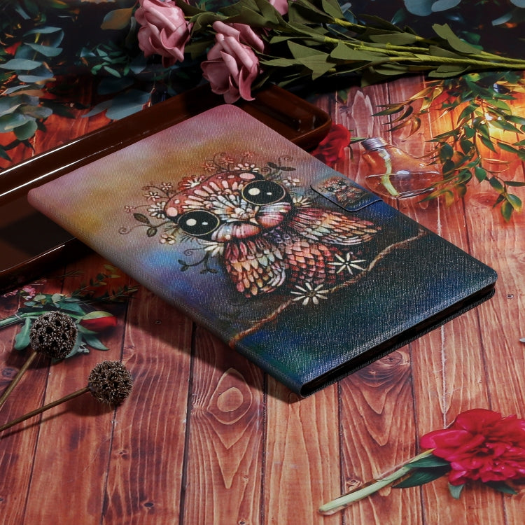 For iPad Pro 11 2024 Voltage Coloured Drawing Smart Leather Tablet Case(Owl) - iPad Pro 11 2024 Cases by PMC TechLife | Online Shopping South Africa | PMC TechLife | Buy Now Pay Later Mobicred