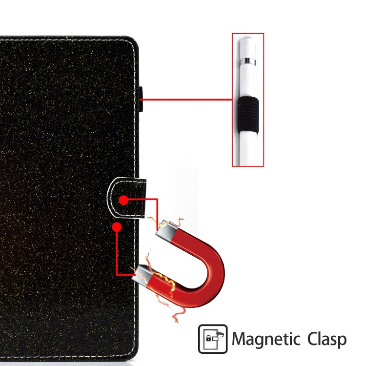For iPad Pro 11 2024 Glitter Smart Leather Tablet Case(Black) - iPad Pro 11 2024 Cases by PMC TechLife | Online Shopping South Africa | PMC TechLife | Buy Now Pay Later Mobicred