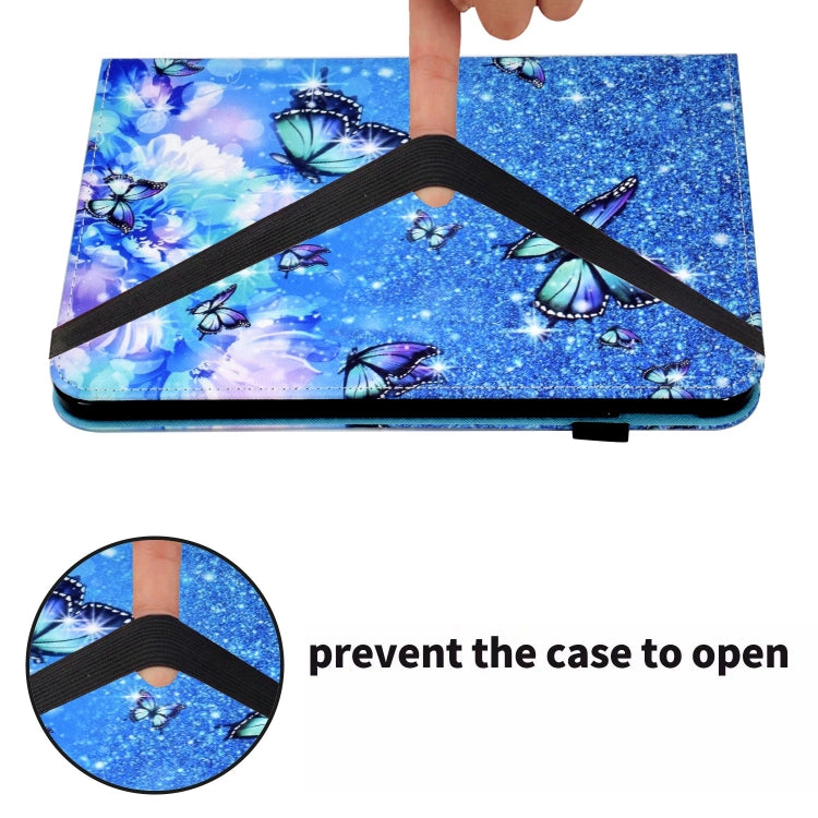 For iPad Pro 11 2024 Painted Elastic Band Smart Leather Tablet Case(Butterfly) - iPad Pro 11 2024 Cases by PMC Jewellery | Online Shopping South Africa | PMC Jewellery | Buy Now Pay Later Mobicred