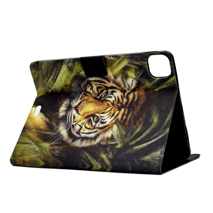 For iPad Pro 11 2024 Colored Drawing Horizontal Flip Tablet Leather Case(Tiger) - iPad Pro 11 2024 Cases by PMC Jewellery | Online Shopping South Africa | PMC Jewellery | Buy Now Pay Later Mobicred