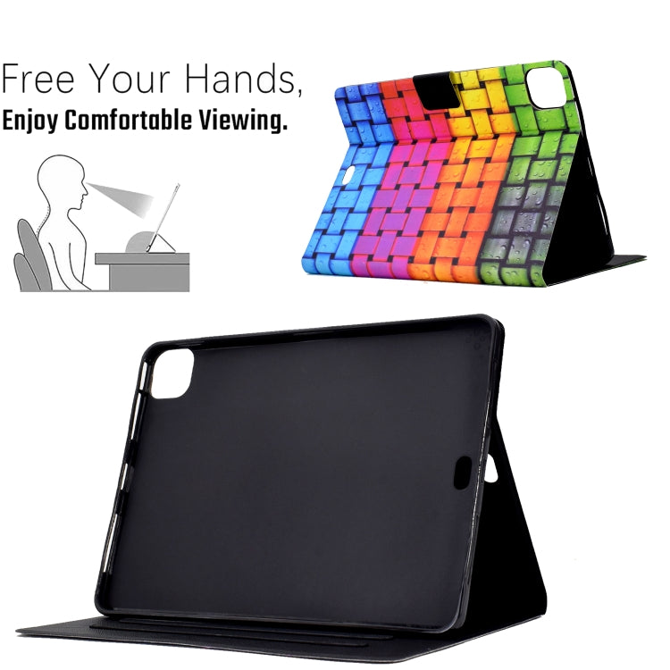 For iPad Pro 11 2024 Colored Drawing Smart Leather Tablet Case(Braided Belt) - iPad Pro 11 2024 Cases by PMC Jewellery | Online Shopping South Africa | PMC Jewellery | Buy Now Pay Later Mobicred