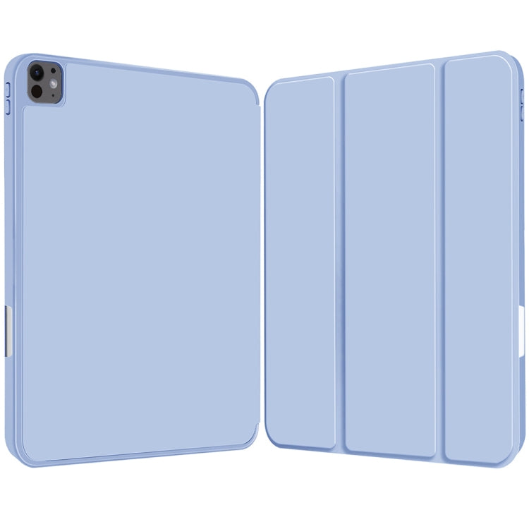 For iPad Pro 13 2024 3-fold TPU Smart Leather Tablet Case with Pen Slot(Ice Blue) - iPad Pro 13 2024 Cases by PMC TechLife | Online Shopping South Africa | PMC TechLife | Buy Now Pay Later Mobicred