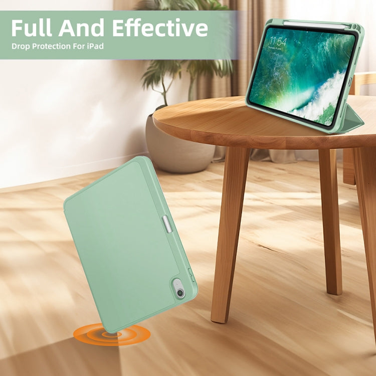 For iPad Pro 13 2024 3-fold TPU Smart Leather Tablet Case with Pen Slot(Green) - iPad Pro 13 2024 Cases by PMC TechLife | Online Shopping South Africa | PMC TechLife | Buy Now Pay Later Mobicred