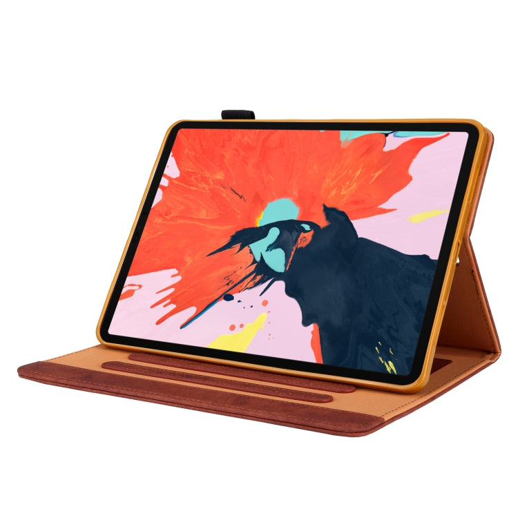 For iPad Pro 11 2024 Cloth Texture Leather Tablet Case(Brown) - free shipping - PMC TechLife - Order now!