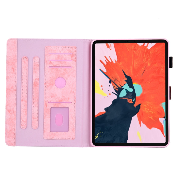 For iPad Pro 11 2024 Cloth Texture Leather Tablet Case(Pink) - iPad Pro 11 2024 Cases by PMC TechLife | Online Shopping South Africa | PMC TechLife | Buy Now Pay Later Mobicred