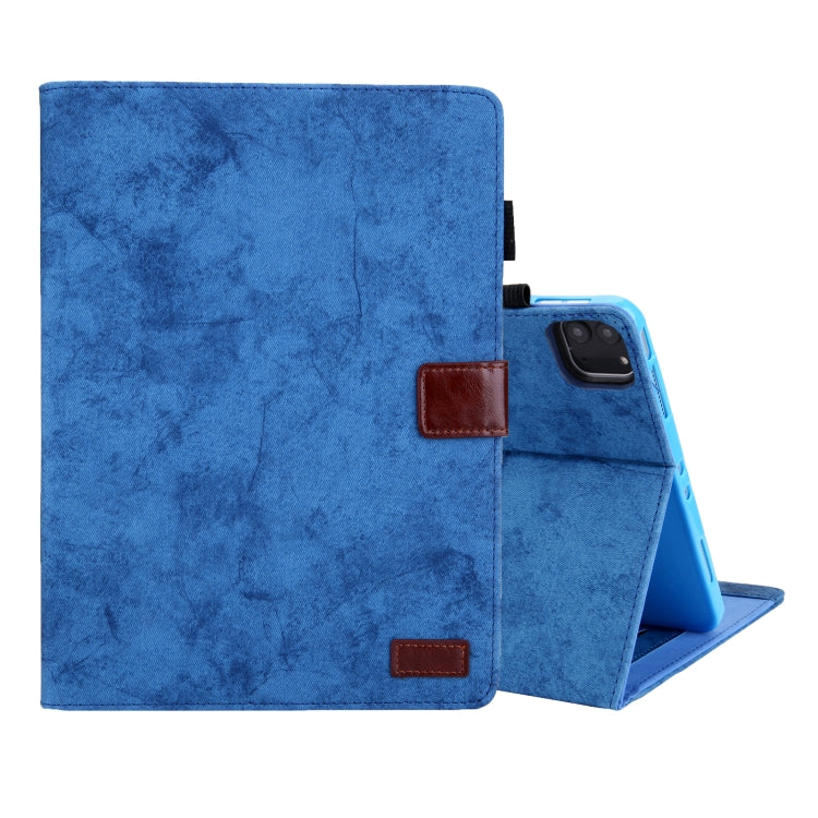 For iPad Pro 11 2024 Cloth Texture Leather Tablet Case(Blue) - iPad Pro 11 2024 Cases by PMC TechLife | Online Shopping South Africa | PMC TechLife | Buy Now Pay Later Mobicred