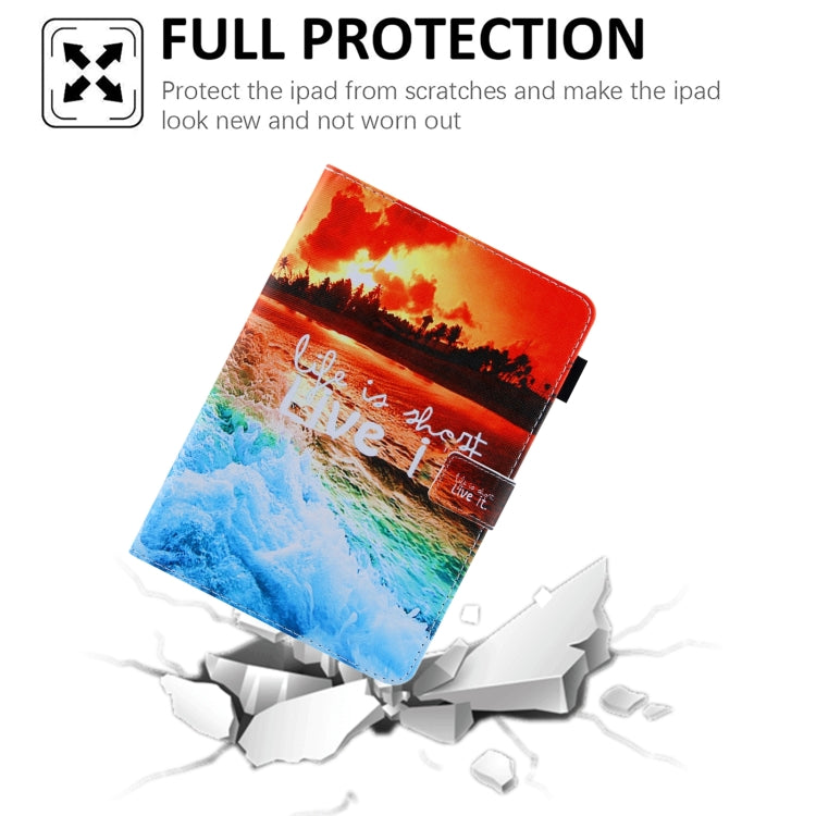 For iPad Pro 11 2024 Colored Drawing Leather Smart Tablet Case(Sunset) - iPad Pro 11 2024 Cases by PMC TechLife | Online Shopping South Africa | PMC TechLife | Buy Now Pay Later Mobicred