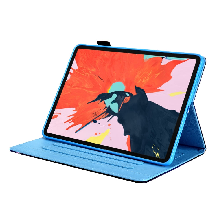 For iPad Pro 11 2024 Colored Drawing Leather Smart Tablet Case(Gold Pineapple) - iPad Pro 11 2024 Cases by PMC TechLife | Online Shopping South Africa | PMC TechLife | Buy Now Pay Later Mobicred