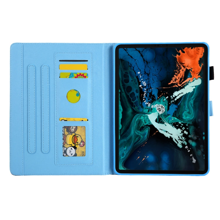For iPad Pro 11 2024 Colored Drawing Leather Smart Tablet Case(Golden Butterfly) - iPad Pro 11 2024 Cases by PMC TechLife | Online Shopping South Africa | PMC TechLife | Buy Now Pay Later Mobicred