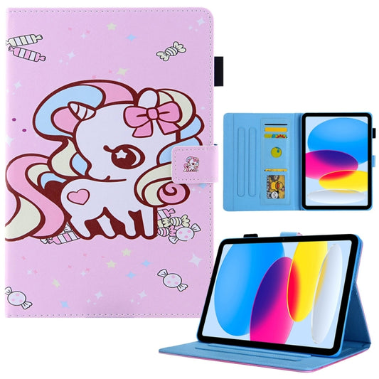For iPad Pro 11 2024 Colored Drawing Leather Smart Tablet Case(Candy Unicorn) - iPad Pro 11 2024 Cases by PMC Jewellery | Online Shopping South Africa | PMC Jewellery | Buy Now Pay Later Mobicred