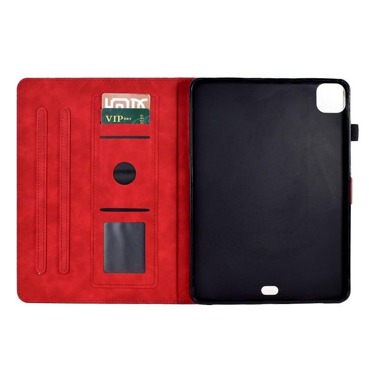 For iPad Pro 11 2024 Fortune Tree Embossed Leather Smart Tablet Case(Red) - iPad Pro 11 2024 Cases by PMC TechLife | Online Shopping South Africa | PMC TechLife | Buy Now Pay Later Mobicred
