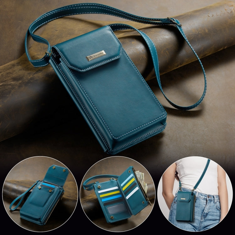 CaseMe Me40 Vertical Multifunctional Shoulder Crossbody Phone Bag(Blue Green) -  by CaseMe | Online Shopping South Africa | PMC Jewellery | Buy Now Pay Later Mobicred