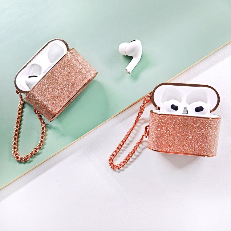 For AirPods Pro 2 Cylindrical Glitter Leather Texture Bluetooth Earphone Protective Case(Gold) - For AirPods Pro 2 by PMC Jewellery | Online Shopping South Africa | PMC Jewellery | Buy Now Pay Later Mobicred