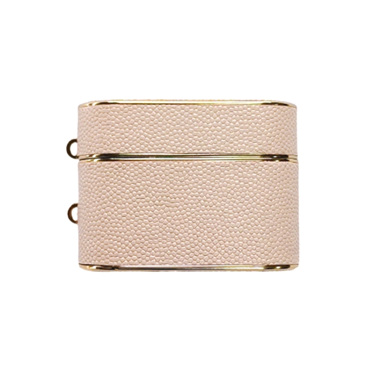 For AirPods Pro Cylindrical Ball Texture Bluetooth Earphone Protective Case(Khaki) - For AirPods Pro by PMC Jewellery | Online Shopping South Africa | PMC Jewellery | Buy Now Pay Later Mobicred