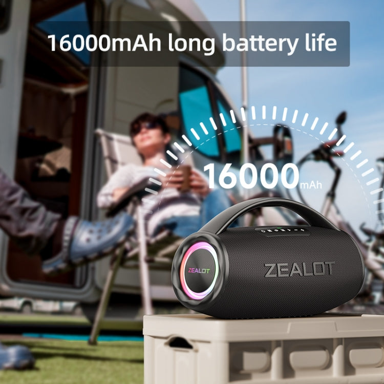 Zealot S97 80W Outdoor Portable RGB Light Bluetooth Speaker(Blue) - free shipping - PMC Jewellery - Order now!
