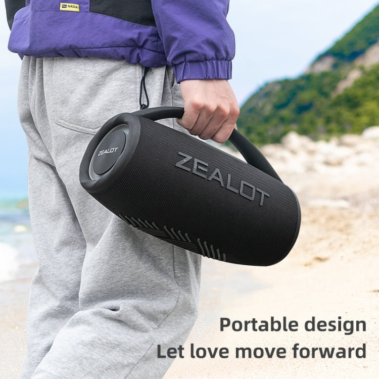 Zealot S97 80W Outdoor Portable RGB Light Bluetooth Speaker(Grey) - Waterproof Speaker by ZEALOT | Online Shopping South Africa | PMC Jewellery | Buy Now Pay Later Mobicred