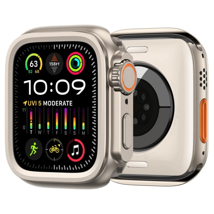 For Apple Watch Series 9 / 8 / 7 45mm Change to Ultra 49mm Alloy Watch Case(Titanium Color) - Watch Cases by PMC Jewellery | Online Shopping South Africa | PMC Jewellery | Buy Now Pay Later Mobicred