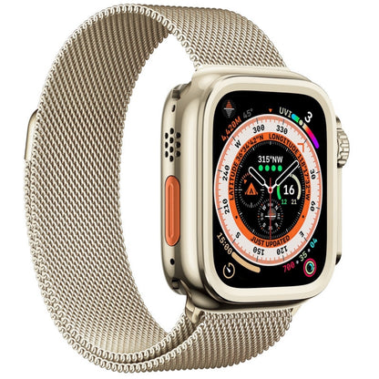 For Apple Watch Series 9 / 8 / 7 45mm Change to Ultra 49mm Alloy Watch Case(Titanium Color) - Watch Cases by PMC Jewellery | Online Shopping South Africa | PMC Jewellery | Buy Now Pay Later Mobicred