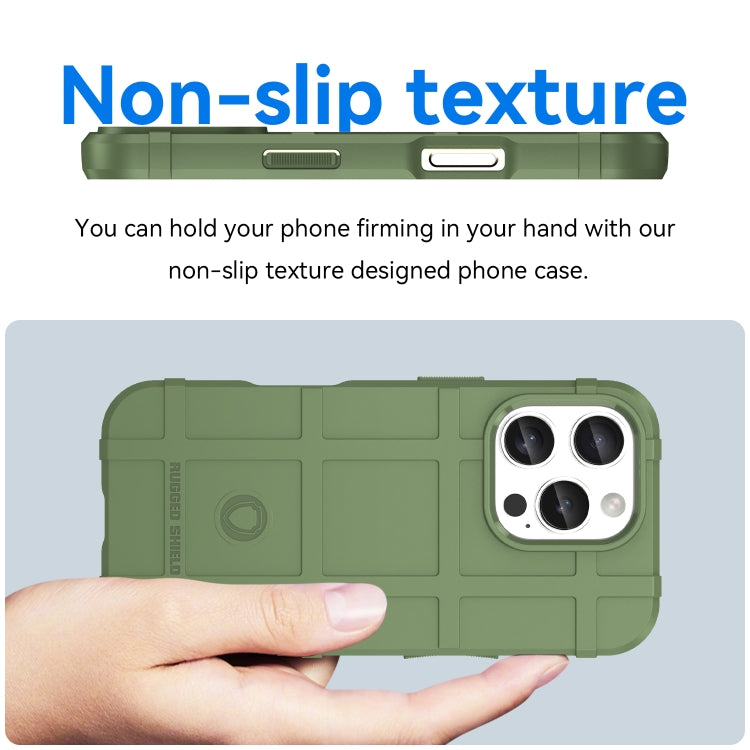 For iPhone 16 Pro Full Coverage Shockproof TPU Phone Case(Green) - iPhone 16 Pro Cases by PMC TechLife | Online Shopping South Africa | PMC TechLife | Buy Now Pay Later Mobicred