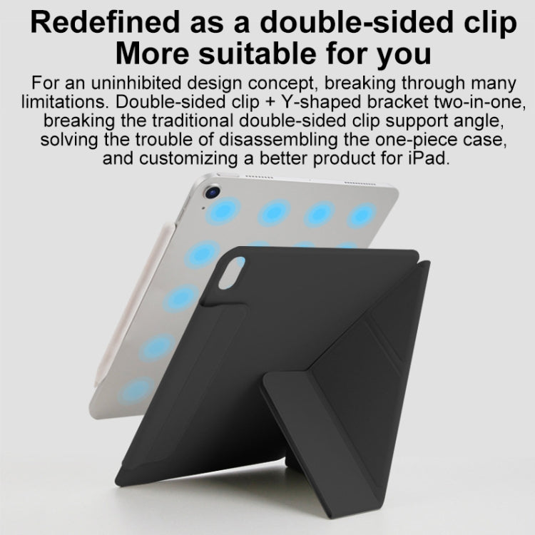 For iPad Air 13 2025 / 2024 Y-Shape Double-sided Clip Magnetic Smart Tablet Case(Purple) - iPad Air 13 2025 / 2024 Cases by PMC TechLife | Online Shopping South Africa | PMC TechLife | Buy Now Pay Later Mobicred