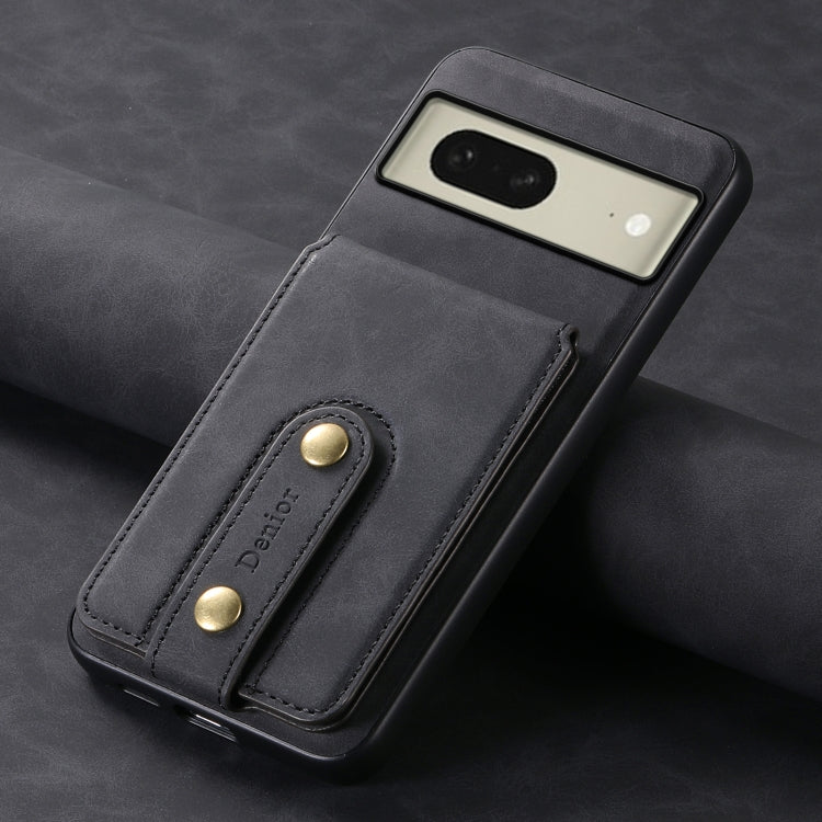For Google Pixel 8 Denior D14 NK Retro Pattern MagSafe Magnetic Card Holder Leather Phone Case(Black) - free shipping - PMC TechLife - Order now!