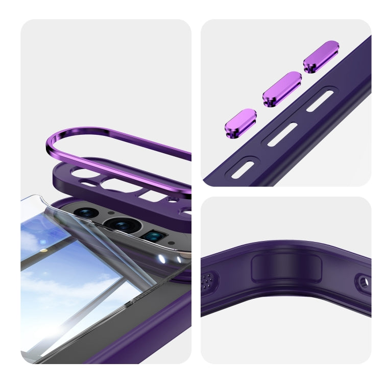 For Google Pixel 9 Acrylic Hybrid TPU Armor Shockproof Phone Case(Purple) - free shipping - PMC TechLife - Order now!