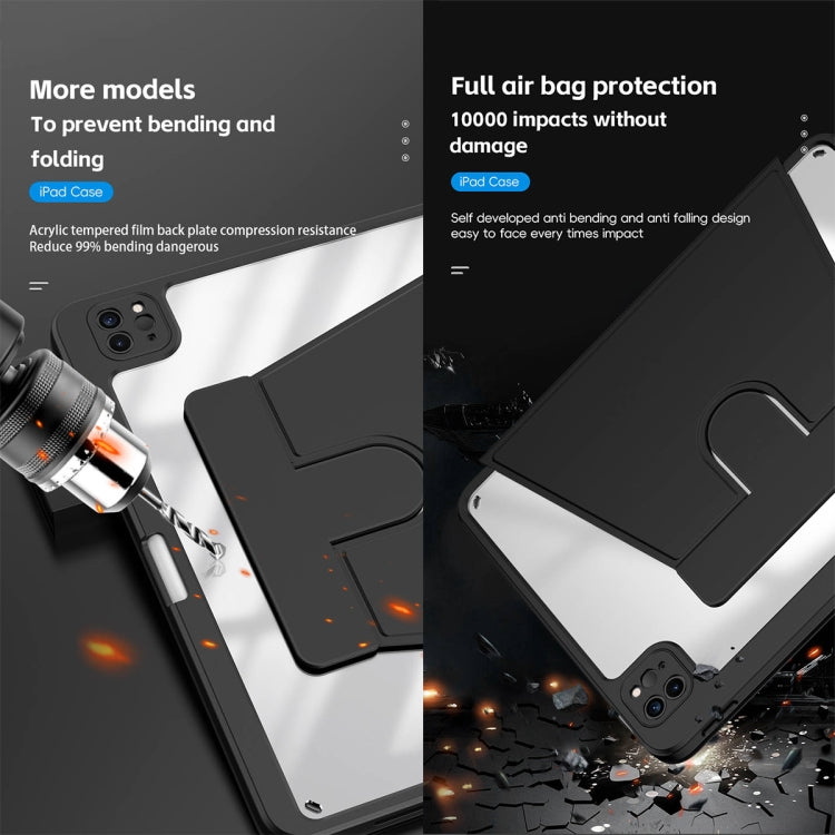 For iPad Pro 11 2024 Mutural Jianshang Series Smart Leather Tablet Case(Black) - free shipping - PMC TechLife - Order now!