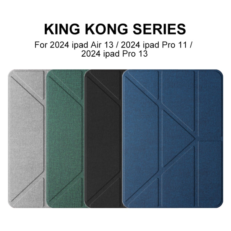 For iPad Pro 11 2024 Mutural Multi-fold Smart Leather Tablet Case(Grey) - free shipping - PMC TechLife - Order now!