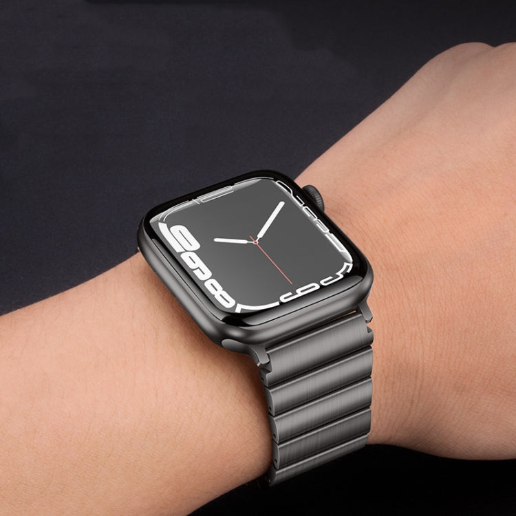 For Apple Watch SE 40mm PG60 Single Bead Bamboo Joint Titanium Metal Watch Band(Silver) - free shipping - PMC TechLife - Order now!