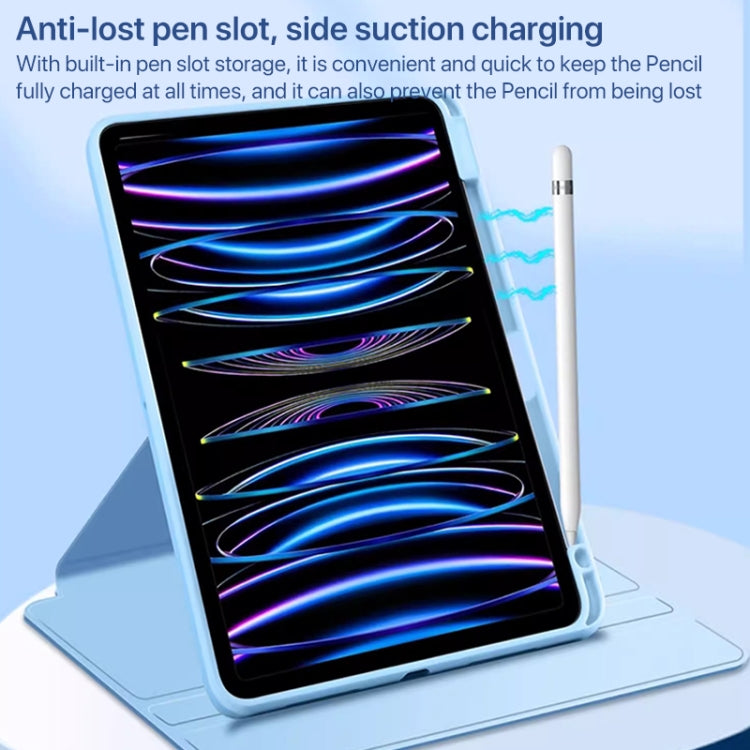For iPad Air 11 2025 / 2024 Magnetic Split Leather Smart Tablet Case with Pen Slot(Grey) - iPad Air 11 2025 / 2024 Cases by PMC TechLife | Online Shopping South Africa | PMC TechLife | Buy Now Pay Later Mobicred