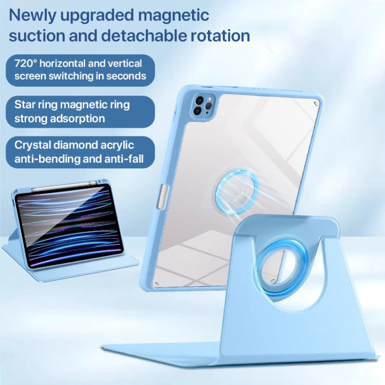 For iPad Pro 13 2024 Magnetic Split Leather Smart Tablet Case with Pen Slot(Sky Blue) - iPad Pro 13 2024 Cases by PMC Jewellery | Online Shopping South Africa | PMC Jewellery | Buy Now Pay Later Mobicred