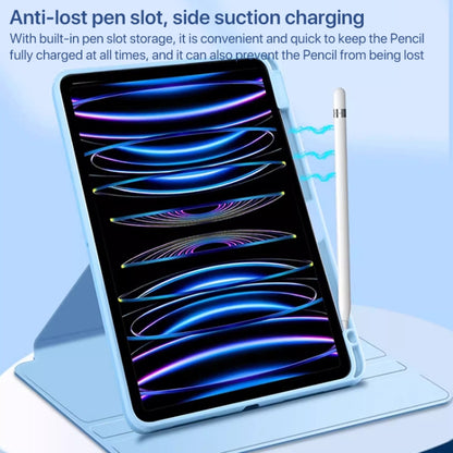 For iPad Pro 13 2024 Magnetic Split Leather Smart Tablet Case with Pen Slot(Sky Blue) - iPad Pro 13 2024 Cases by PMC Jewellery | Online Shopping South Africa | PMC Jewellery | Buy Now Pay Later Mobicred