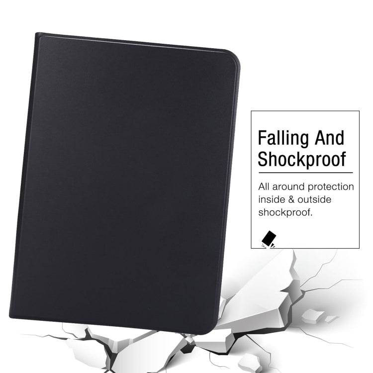 For iPad Air 13 2024 Stretch Voltage Plain Leather Smart Tablet Case(Black) - iPad Air 13 2024 Cases by PMC TechLife | Online Shopping South Africa | PMC TechLife | Buy Now Pay Later Mobicred