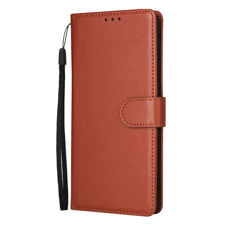 For OPPO Reno11 5G Global Multifunctional Horizontal Flip Leather Phone Case with Three Card Slot(Brown) - Reno11 Cases by PMC Jewellery | Online Shopping South Africa | PMC Jewellery | Buy Now Pay Later Mobicred