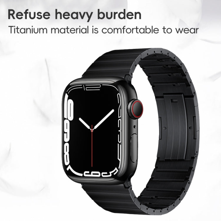 For Apple Watch Series 8 41mm PG65 Single Bead Bamboo Joint Spring Bars Titanium Metal Watch Band(Silver) - free shipping - PMc TechLife - Order now!