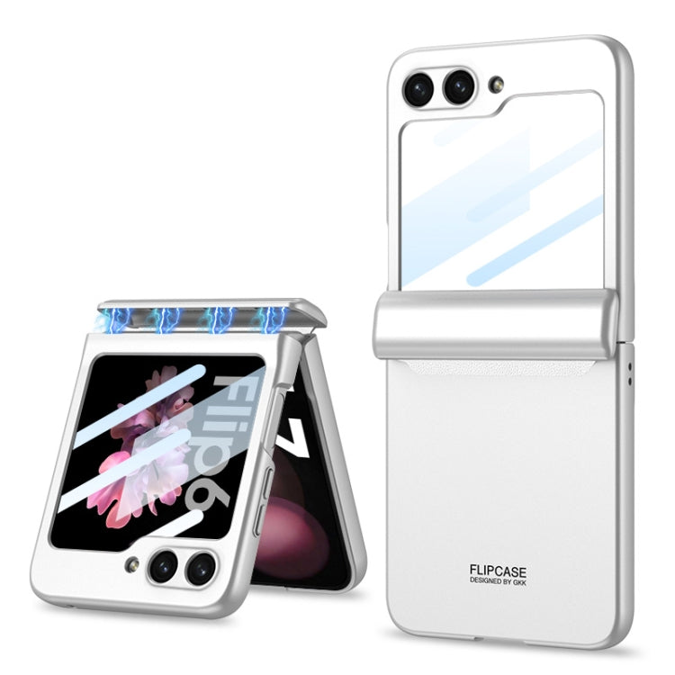 For Samsung Galaxy Z Flip6 / Flip7 FE GKK Integrated Magnetic Full Coverage Folding Phone Case(Silver) - free shipping - PMC Jewellery - Order now!