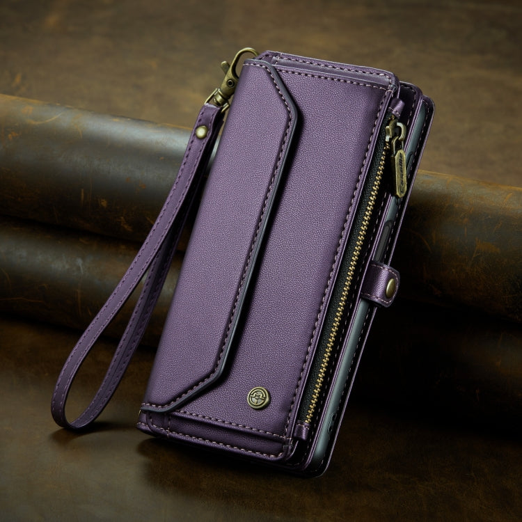 For Samsung Galaxy A35 5G CaseMe C36 Card Slots Zipper Wallet RFID Anti-theft Leather Phone Case(Purple) - Galaxy Phone Cases by CaseMe | Online Shopping South Africa | PMC Jewellery | Buy Now Pay Later Mobicred