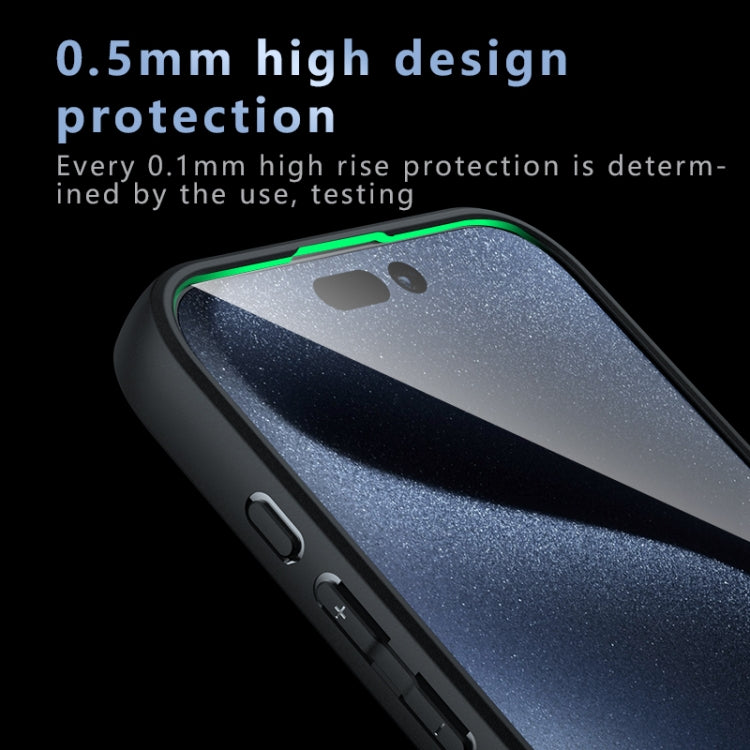 For iPhone 16 Pro Armor Precise Hole PC Hybrid TPU Phone Case(Frosted Black) - iPhone 16 Pro Cases by PMC TechLife | Online Shopping South Africa | PMC TechLife | Buy Now Pay Later Mobicred