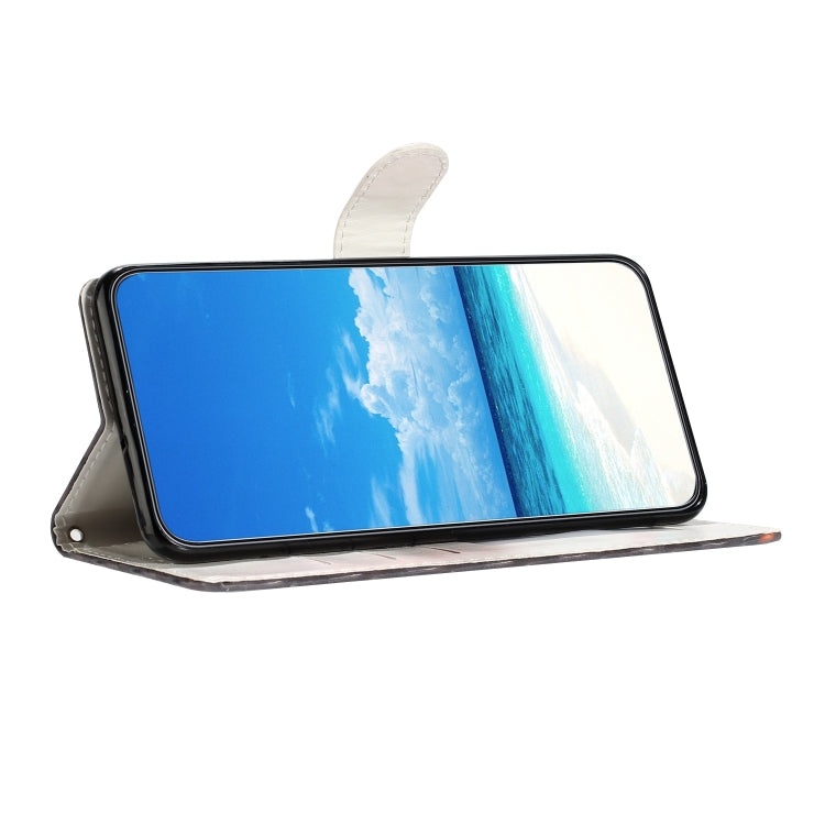For Motorola Moto G Play 2024 3D Pattern Leather Phone Case(White Cat) - Motorola Cases by PMC Jewellery | Online Shopping South Africa | PMC Jewellery | Buy Now Pay Later Mobicred