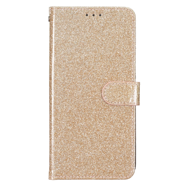 For iPhone 16 Glitter Powder Flip Leather Phone Case(Gold) - iPhone 16 Cases by PMC TechLife | Online Shopping South Africa | PMC TechLife | Buy Now Pay Later Mobicred