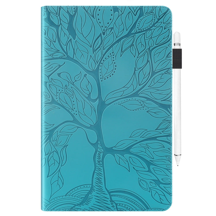 For iPad Pro 13 2024 Tree Life Series Embossed Smart Leather Tablet Case(Lake Blue) - iPad Pro 13 2024 Cases by PMC Jewellery | Online Shopping South Africa | PMC Jewellery | Buy Now Pay Later Mobicred