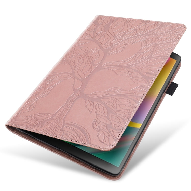 For iPad Pro 13 2024 Tree Life Series Embossed Smart Leather Tablet Case(Rose Gold) - iPad Pro 13 2024 Cases by PMC Jewellery | Online Shopping South Africa | PMC Jewellery | Buy Now Pay Later Mobicred