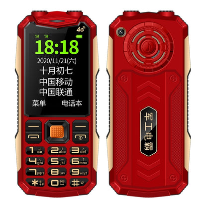 K1+ 4G Elder Rugged Phone, 2.6 inch, 1500mAh Battery, LED Flashlight, Network: 4G, Dual SIM, SOS, Plug:US Plug(Red) - Others by PMC Jewellery | Online Shopping South Africa | PMC Jewellery | Buy Now Pay Later Mobicred