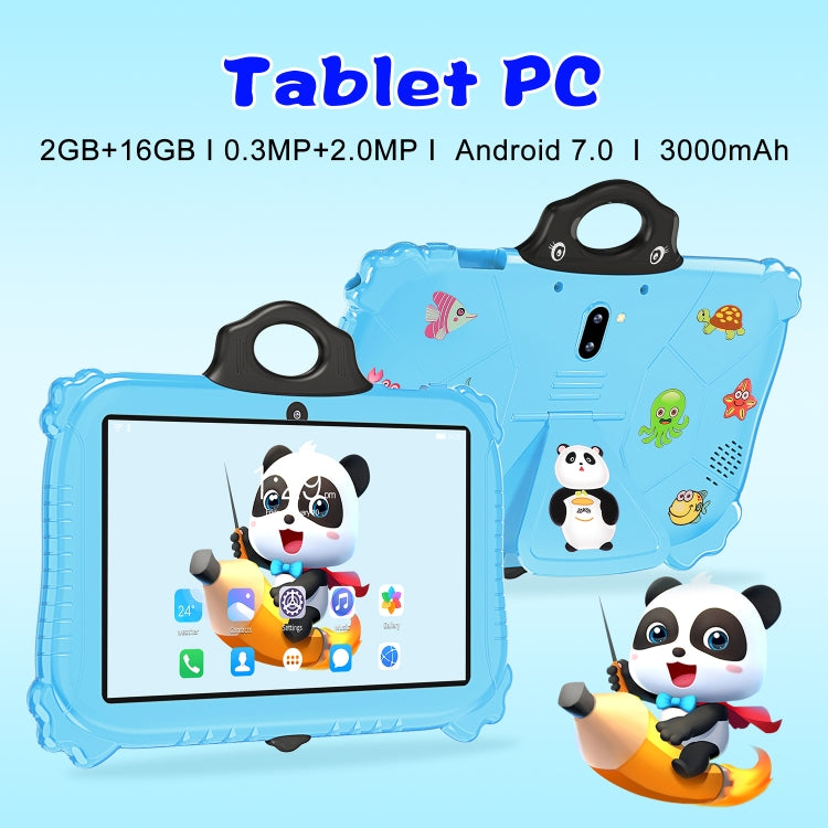 C79 Panda 7 inch WiFi Kids Tablet PC, 2GB+16GB, Android 7.1 MT6735 Octa Core CPU(Purple) -  by PMC Jewellery | Online Shopping South Africa | PMC Jewellery | Buy Now Pay Later Mobicred