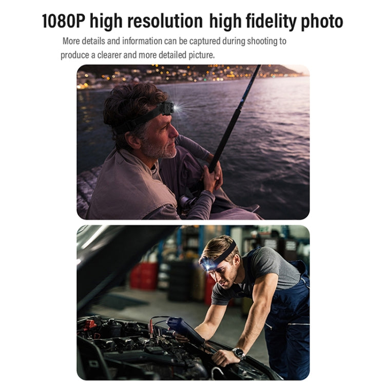 D8 1080P Head-mounted LED Motion Sensor Video Recording Lighting Camera - Video Cameras by PMC TechLife | Online Shopping South Africa | PMC TechLife | Buy Now Pay Later Mobicred